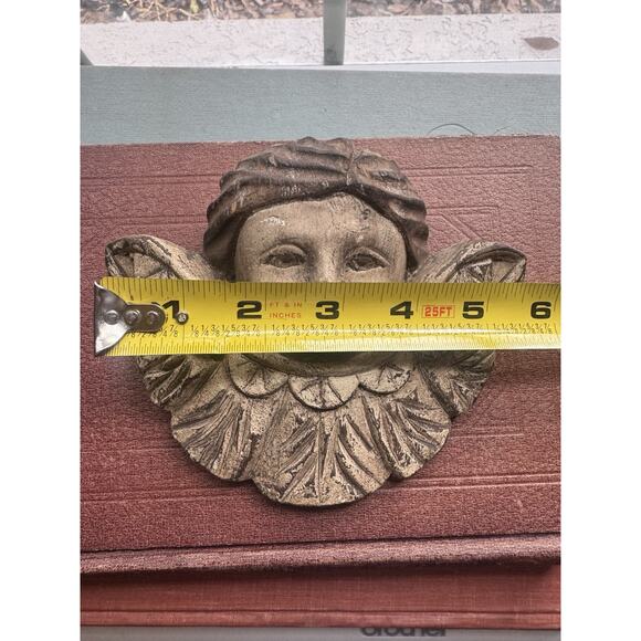 Antique Carved Wood Cherub Angels Pair • Architectural Salvage • European 1800s - Picture 12 of 16